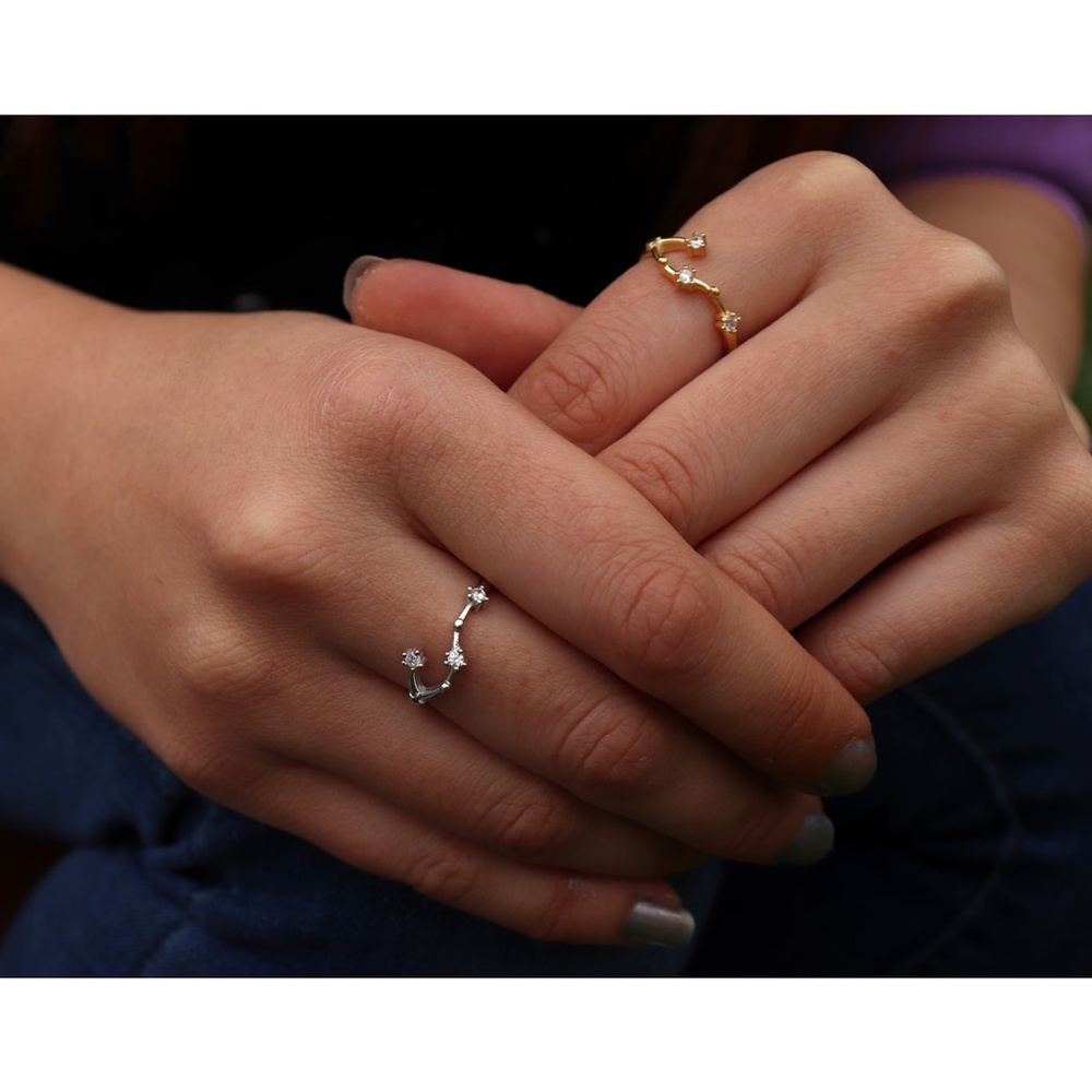 Zodiac Rings,Adjustable Constellations Rings,Star Signs Rings,Astrology Ring - Picture 2 of 10
